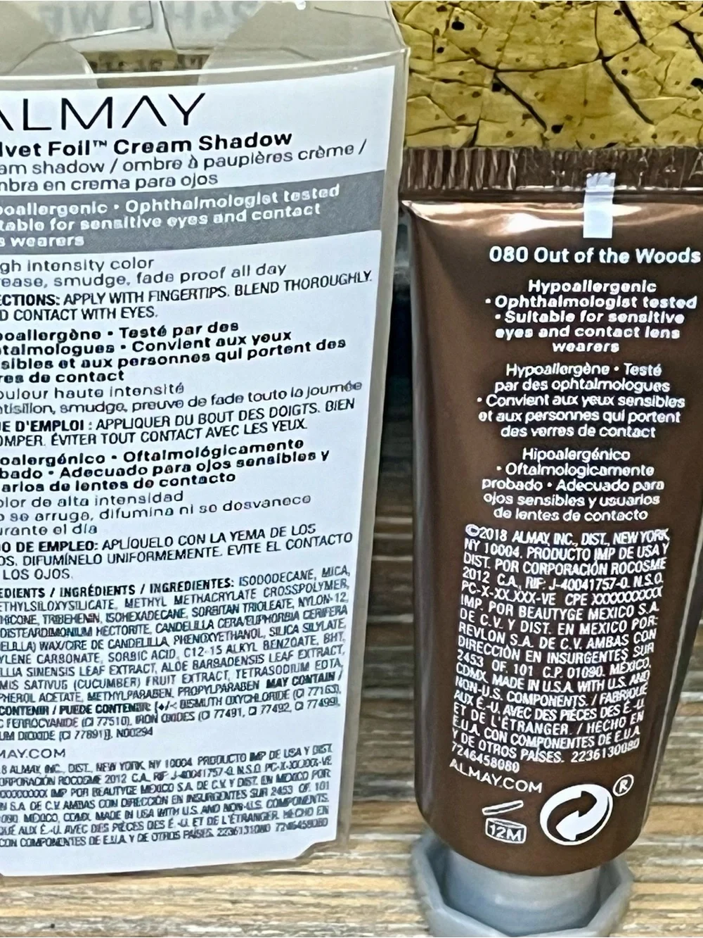 NEW Sealed Almay Velvet Foil Cream Shadow Bundle-Set of 4 Metallic Shades